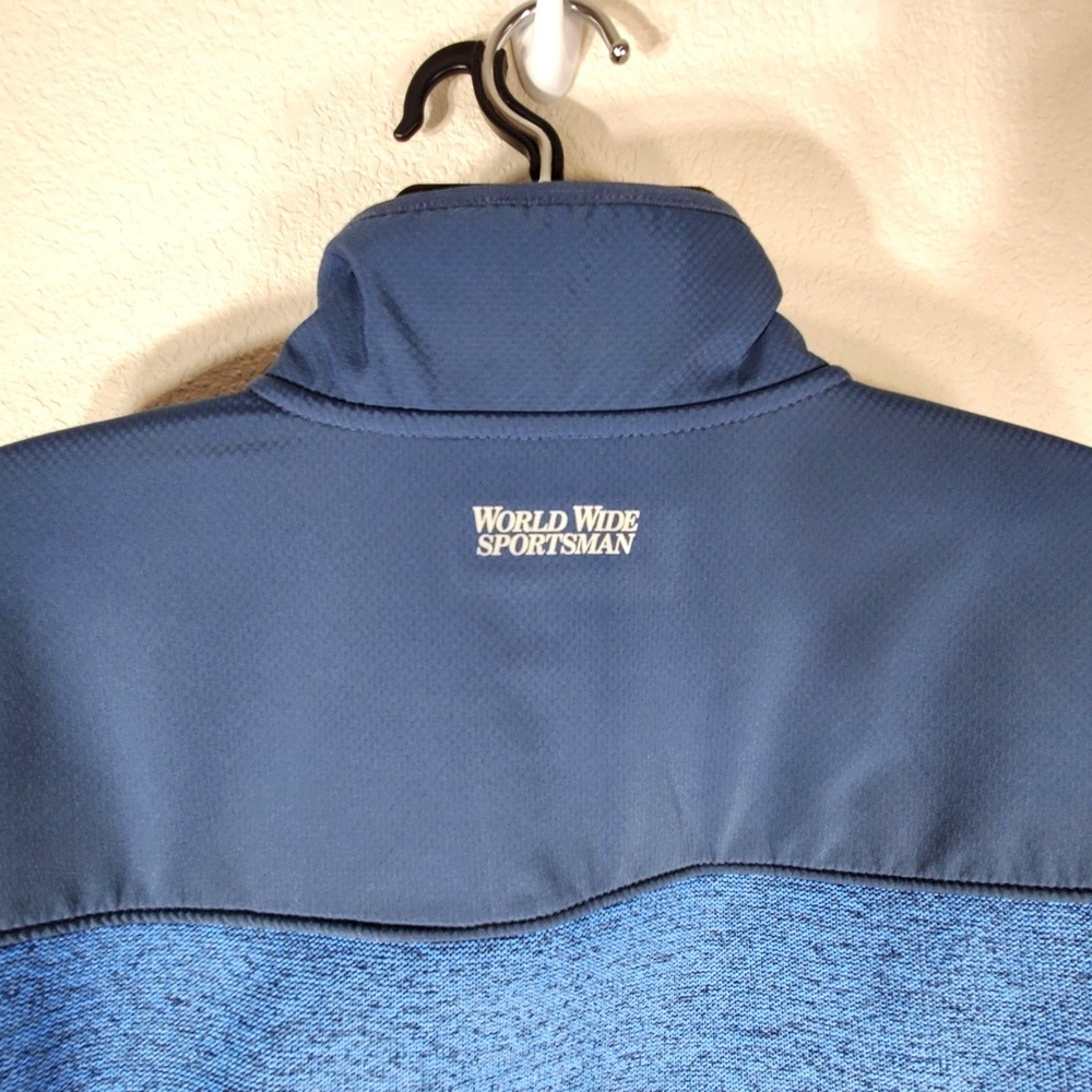 World Wide Sportsman Coat Womans Large Echo Windproof Blue Full-Zip Jacket - Picture 3 of 12